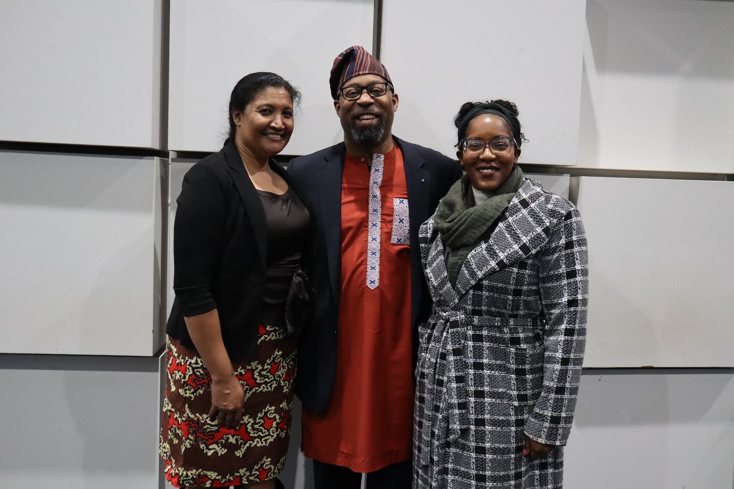 Dr. Jarvis M. Watson with chairwoman Dr. Corrinne Graham (left) and his wife, Adesuwa
Watson.